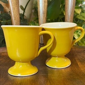 Vintage MCM Jackson China Pedestal Mugs